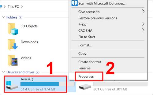 how to free up C drive space in detail